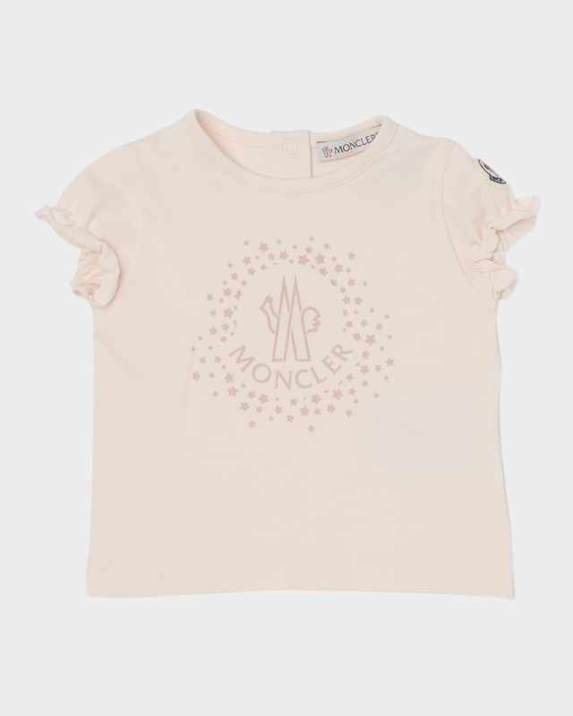 Girl's Starry Logo Short-Sleeve Graphic T-Shirt, Size 1M-3